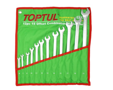 ست آچار دو سر تخت 12 عددی تاپ تول TOPTUL