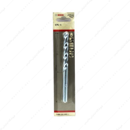 مته 12 میلی متر سر الماس آلیاژ HSS برند بوش