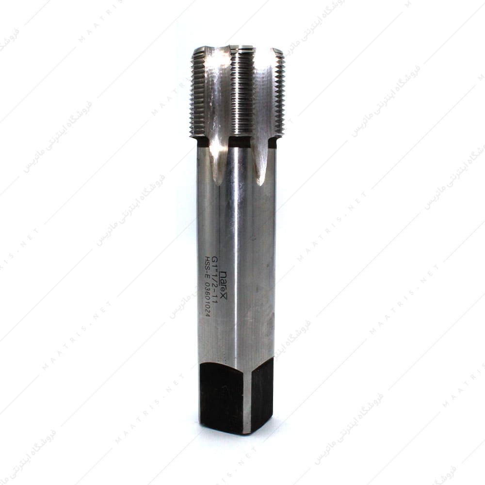 قلاویز ماشینی مستقیم HSSE سایز 1-1/2 اینچ 11 دنده لوله برند نارکس