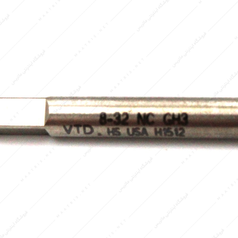 قلاویز ماشینی مستقیم HSS سایز 8 اینچ 32 دنده UNC برند VERMONT