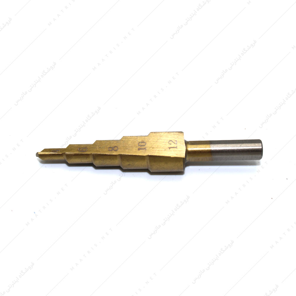مته کاجی مخروطی سایز 4 تا 12 میلی متر جنس HSS