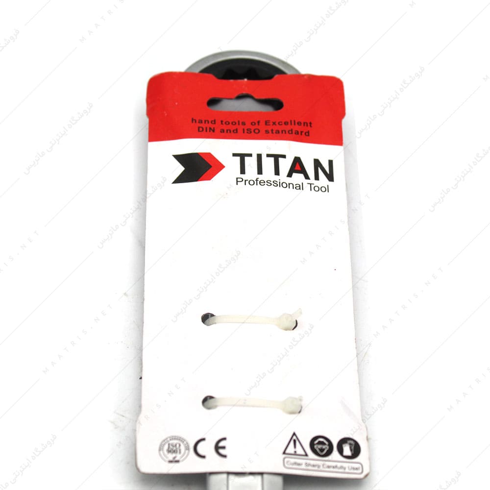 آچار یک سر تخت یک سر رینگی جغجغه ای 24 میلیمتر برند TITAN