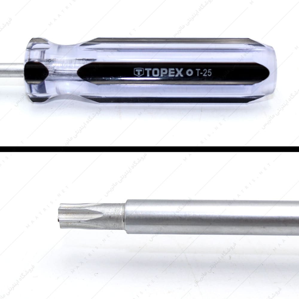 پیچ گوشتی ستاره ای سایز T25 برند TOPEX