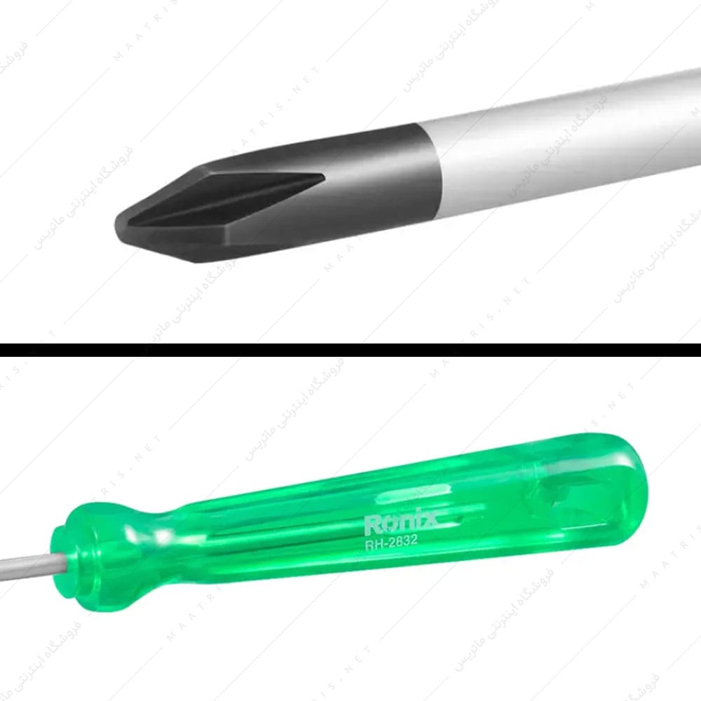پیچ گوشتی 75×3 چهار سو کد RH-2832 برند رونیکس