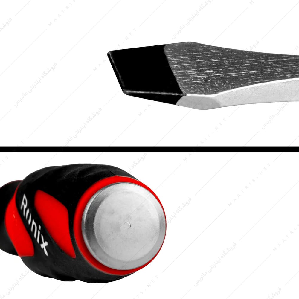 پیچ گوشتی دوسو سایز 150×5 دسته TPR کد RH-2958 برند رونیکس