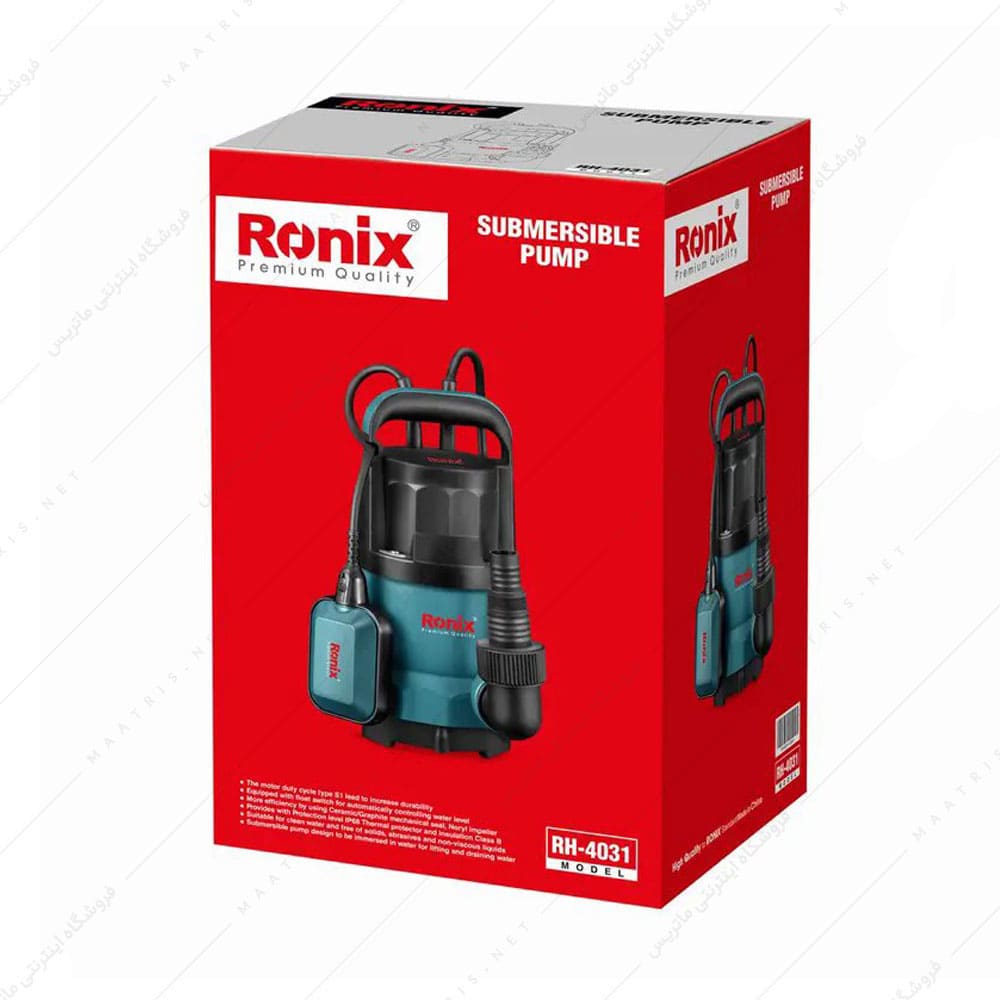 پمپ کف کش 1 اسب بخار پلاستیکی کد RH-4031 برند رونیکس