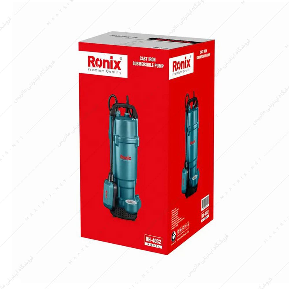 پمپ کفکش 1 اسب بخار بدنه چدنی کد RH-4032 برند رونیکس