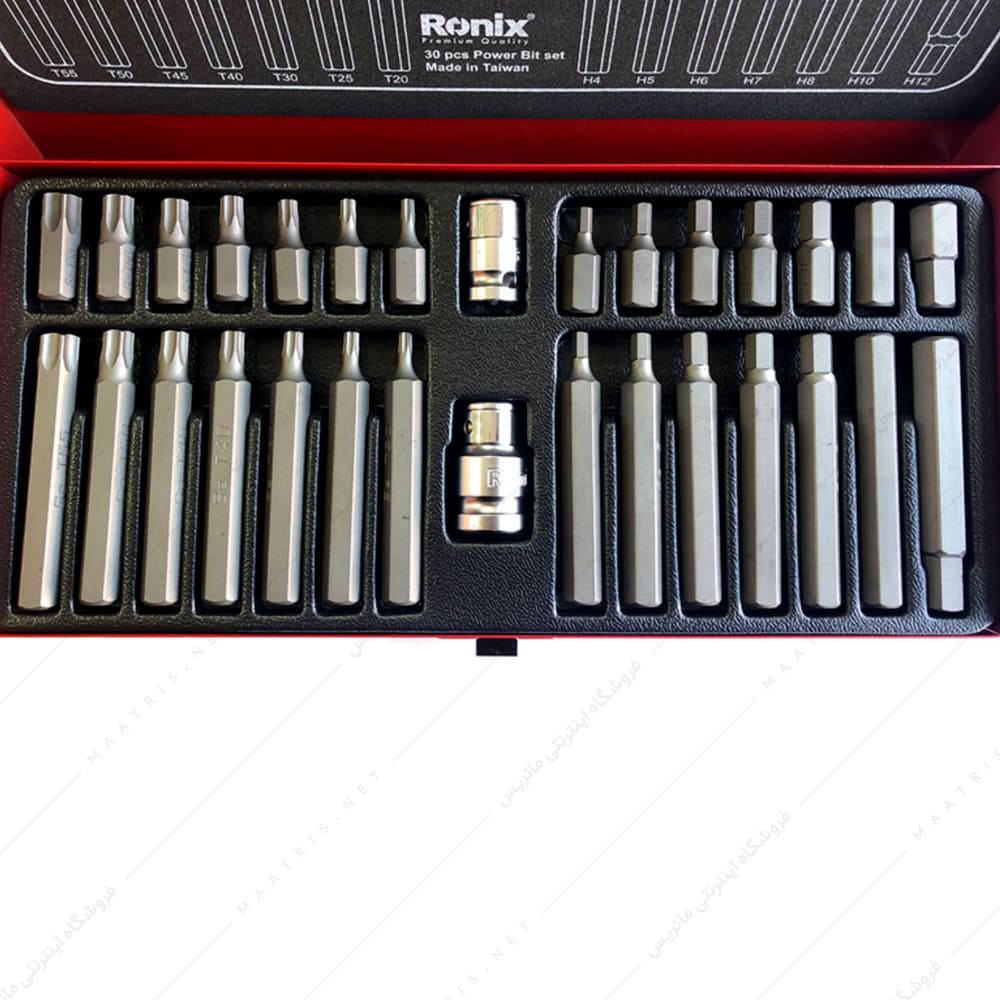 جعبه سری پیچگوشتی 30 پارچه کد RH 2697 برند رونیکس