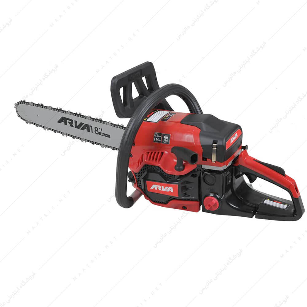 ‫اره زنجیری بنزینی 45 سی سی( 1700 وات) 45 سانتی متر کد 6214 برند آروا