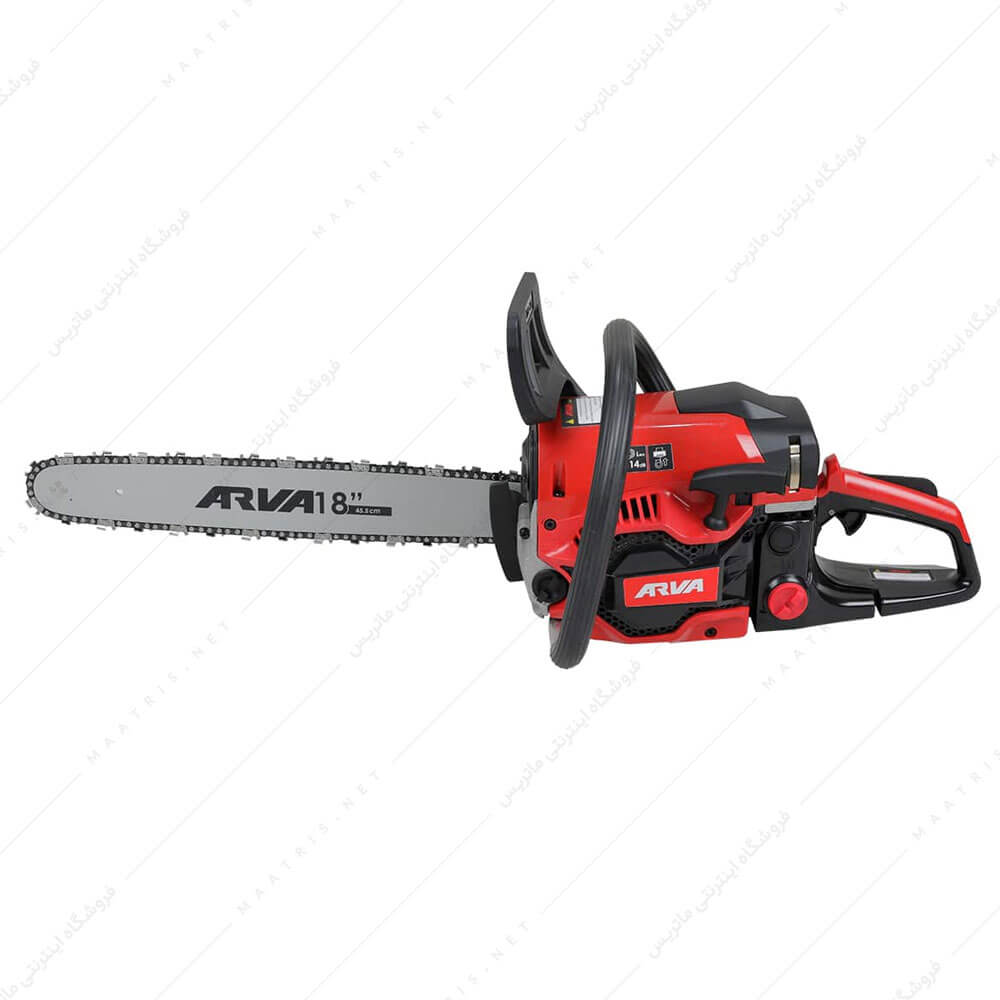 ‫اره زنجیری بنزینی 45 سی سی( 1700 وات) 45 سانتی متر کد 6214 برند آروا