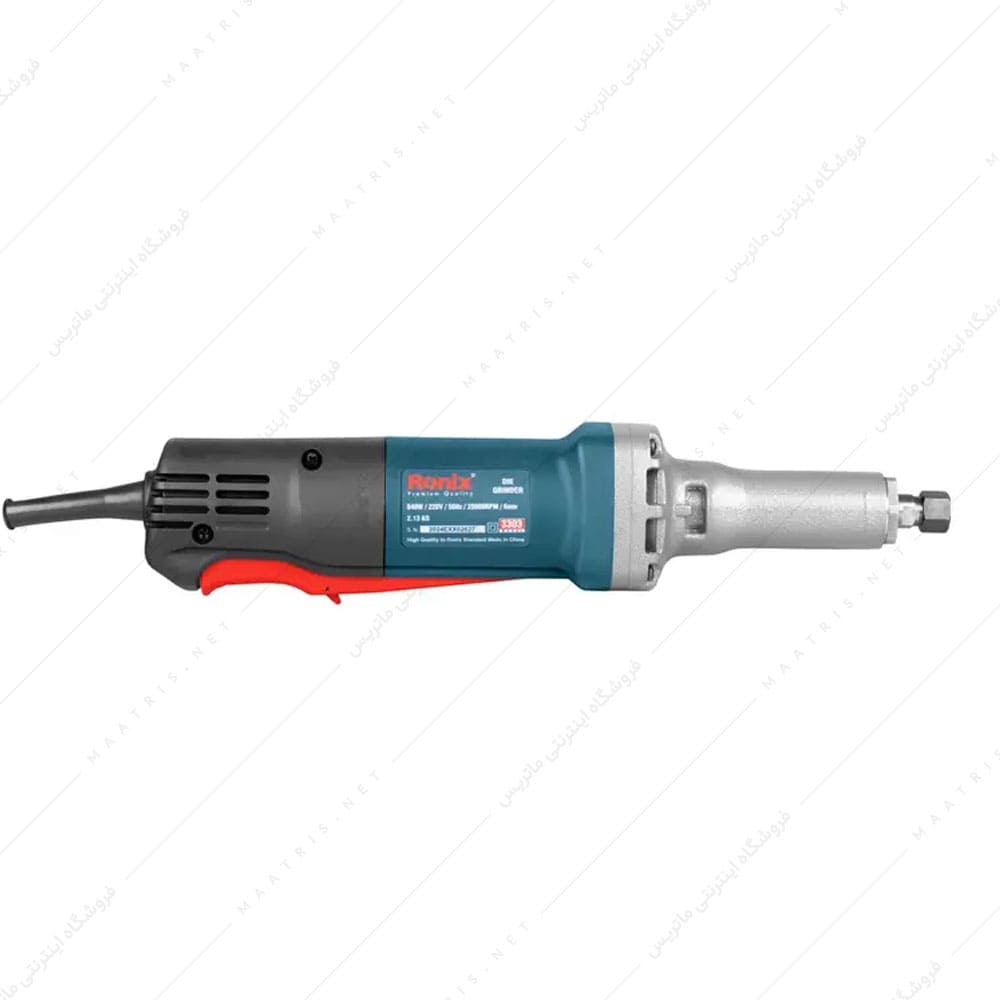  دستگاه فرز انگشتی صنعتی گلو بلند 840 وات کد 3303 برند رونیکس