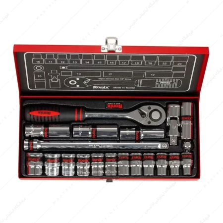 جعبه بکس 20 پارچه 1/2 اینچ کد RH-2620 برند رونیکس
