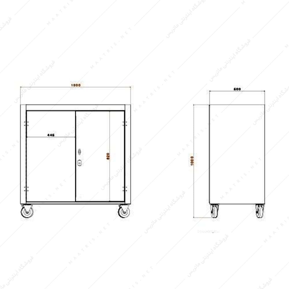 کمد کابینت کارگاهی مدل K-2010 برند پالت کار