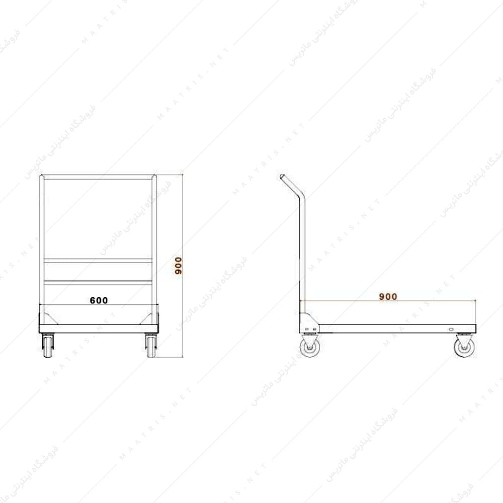 گاری صنعتی مدل G-0010 برند پالت کار