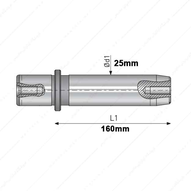 میل راهنمای قالب مدل GP/C/25*160
