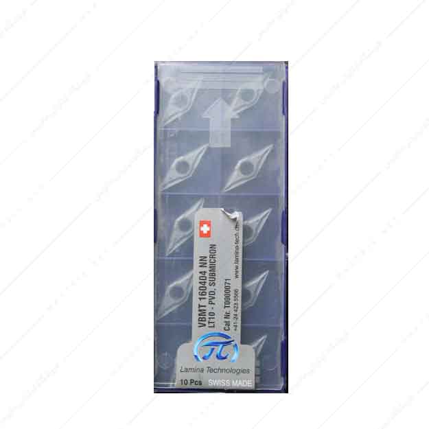 الماس تراشکاری مدل VBMT160404 NN LT10-PVD، SUBMICORN برند Lamina