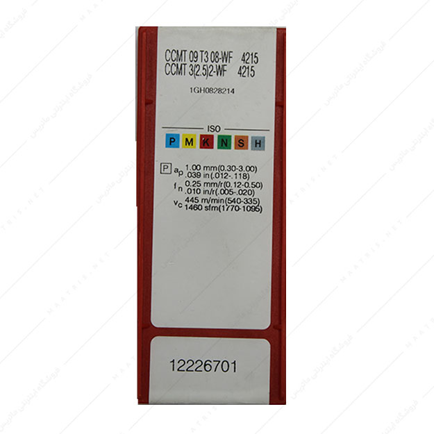 الماس تراشکاری مدل CCMT09T308-WF 4215 برند SANDVIC Coromant