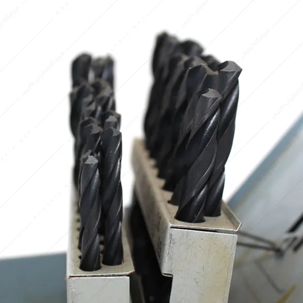 ست مته سایز 1 تا 6 میلی متر دهم دار جنس HSS  با جعبه