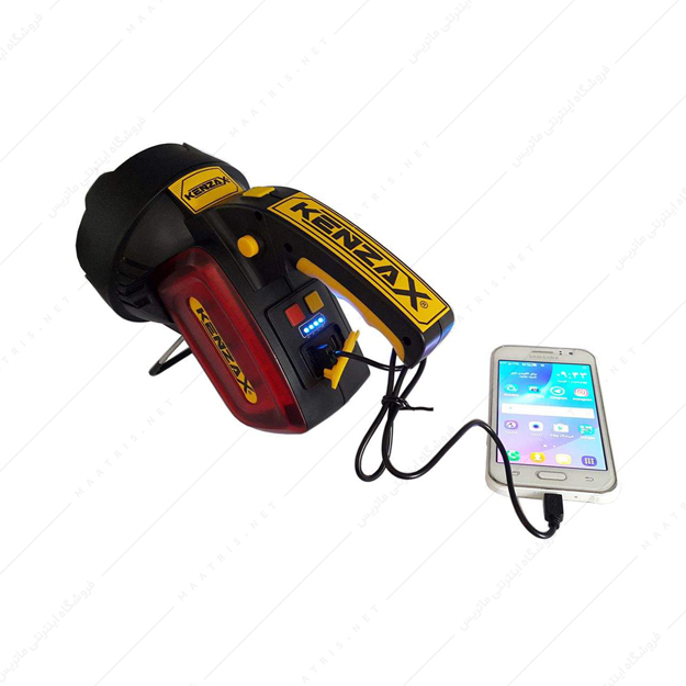 چراغ قوه شارژی مدل KEL-1300 برند کنزاکس 