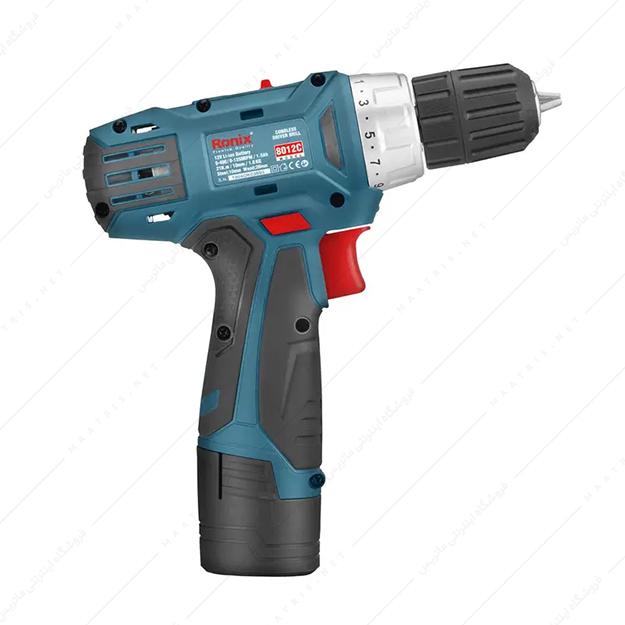 دریل پیچ گوشتی شارژی 12 ولت کد 8012C برند رونیکس
