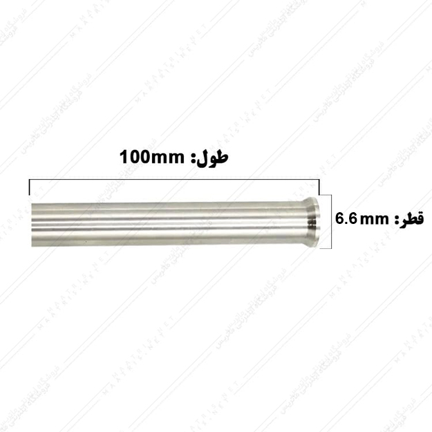 سنبه برش قطر 6.6 طول 100 میلی مترHSS ایتالیایی