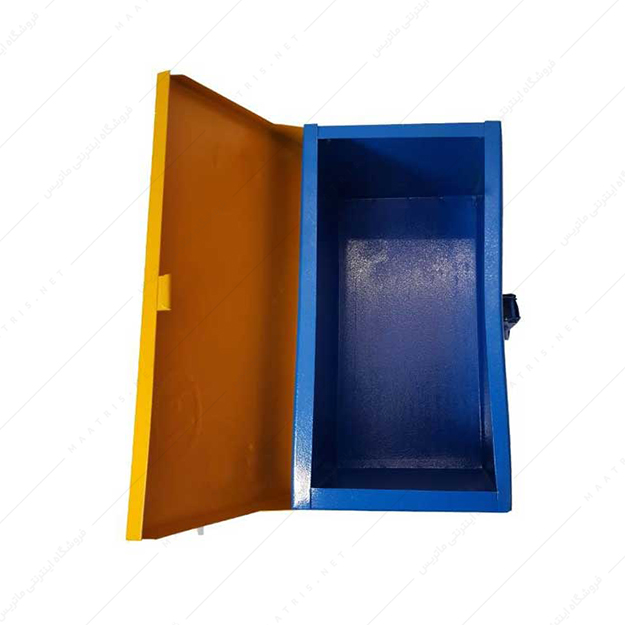 جعبه ابزار فلزی طول 30 سانتی متر مدل ارتشی برند وفایی