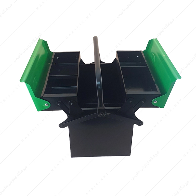 جعبه ابزار اتومات بلند دو طبقه طول 30 سانتی متر کد 322 وفایی