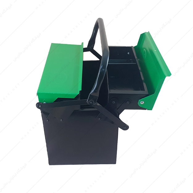 جعبه ابزار اتومات بلند دو طبقه طول 30 سانتی متر کد 322 وفایی