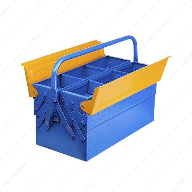 جعبه ابزار فلزی سه طبقه طول 40 سانتی متر اتومات کد 413 برند وفایی