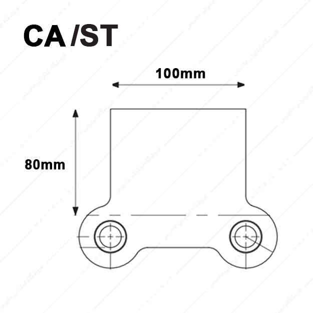 کفشک فولادی مدل CA/ST/100×80