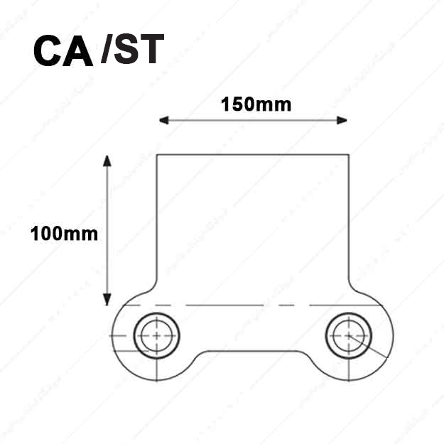 کفشک فولادی مدل CA/ST/150×100