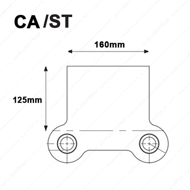 کفشک فولادی مدل CA/ST/160×125