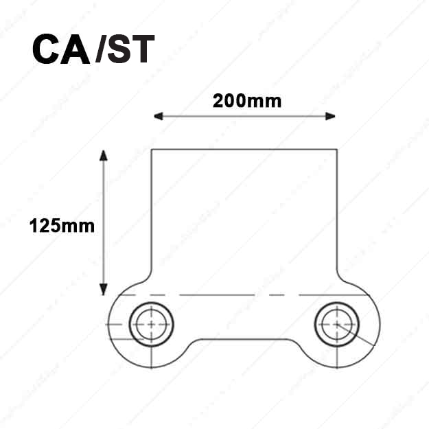 کفشک فولادی مدل CA/ST/200×125