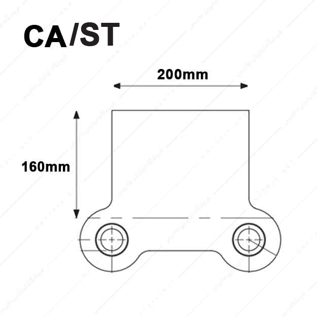 کفشک فولادی مدل CA/ST/200×160