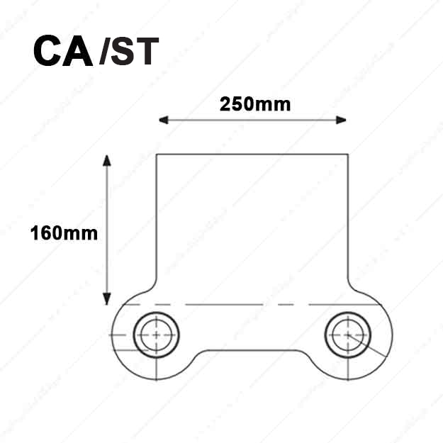 کفشک فولادی مدل CA/ST/250×160