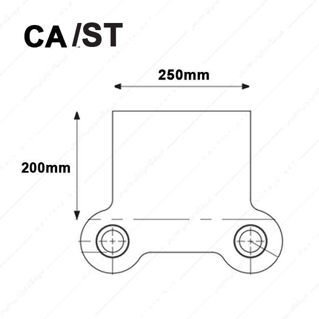 کفشک فولادی مدل CA/ST/250×200