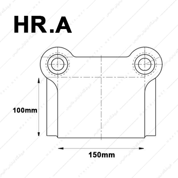 کفشک فولادی سطح کار مستطیل راهنما عقب مدل HR03.A