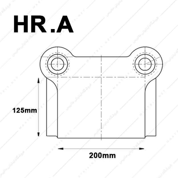 کفشک فولادی سطح کار مستطیل راهنما عقب مدل HR04.A