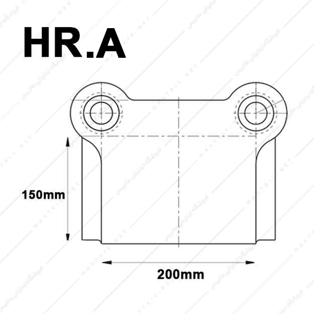 کفشک فولادی سطح کار مستطیل راهنما عقب مدل HR05.A