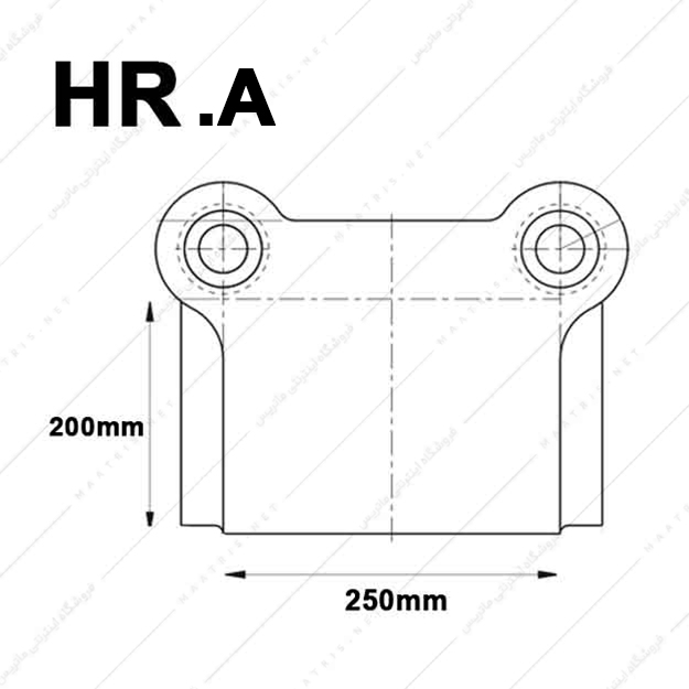 کفشک فولادی سطح کار مستطیل راهنما عقب مدل HR06.A