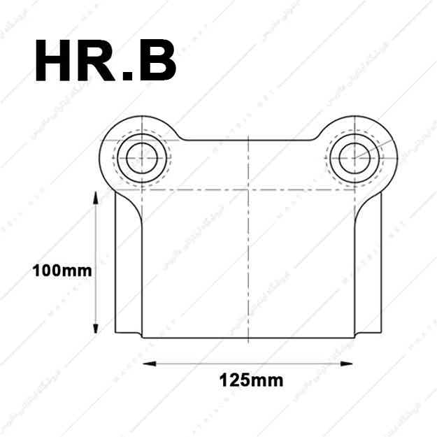 کفشک فولادی سطح کار مستطیل راهنما عقب مدل HR02.B