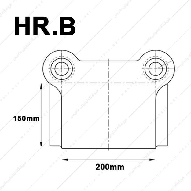 کفشک فولادی سطح کار مستطیل راهنما عقب مدل HR05.B
