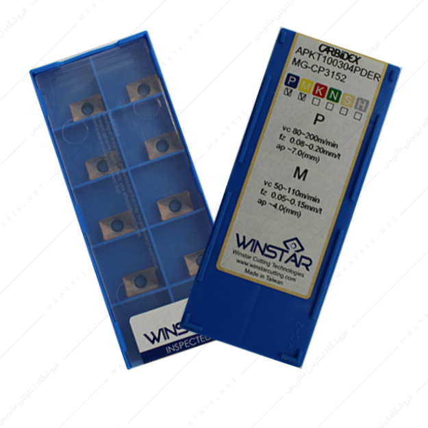 الماس تراشکاری APKT 100304 PDER-MG-CP3152 برند وین استار