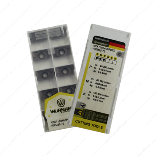 الماس تراشکاری مدل APKT 160408 PDTR WPM25-72 برند WURNHER