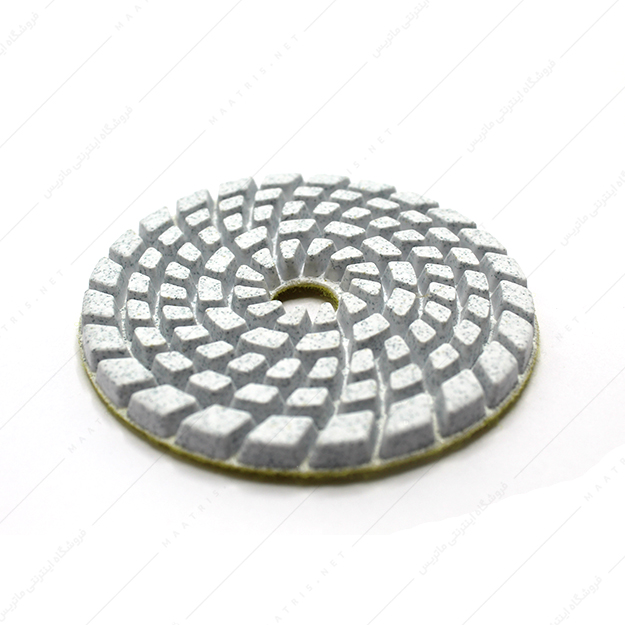 صفحه سنباده الماسه پشت کرکی مینی قطر 10 سانتی متر P50 زرد