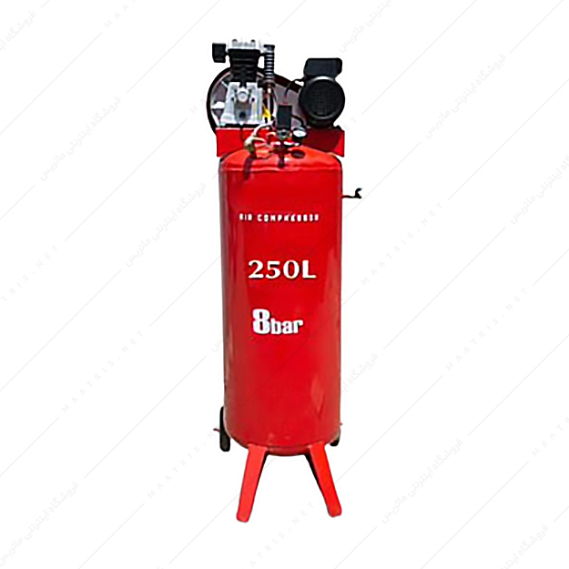 کمپرسور باد 250 لیتری ایستاده کد ac-2501 برند آکو