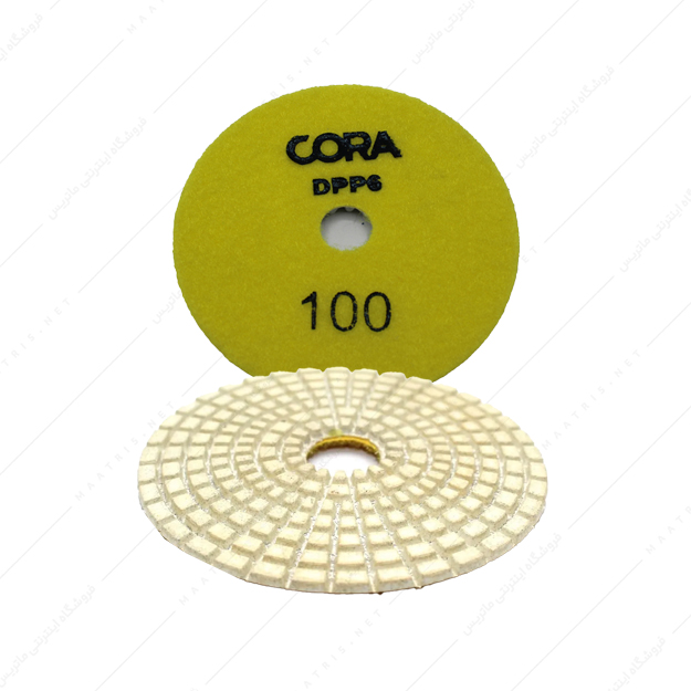 پد الماسه پشت کرکی 10 سانتی متر P100 برند کورا