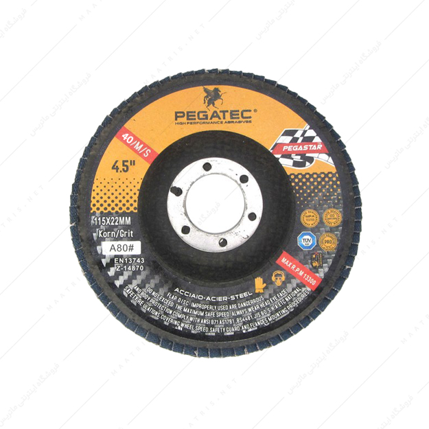 سنباده فلاپی مینی قطر 115 میلیمتر زبری p40 برند پگاتک