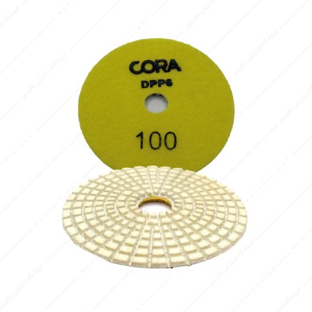 پد الماسه پشت کرکی 10 سانتی متر P100 برند کورا