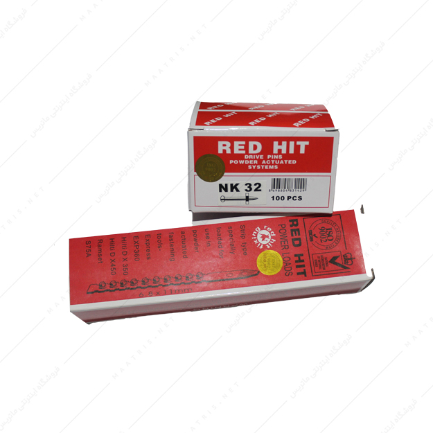 میخ و چاشنی بسته 100 عددی برند RED HIT